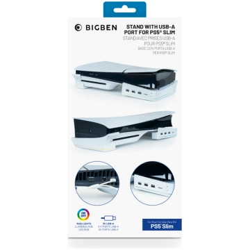 Nacon Horizontal Hub Station RGB/USB Hub, White PS