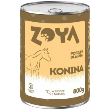 Mitrs suņu barības konservs ZOYA Horse 800 g — pil