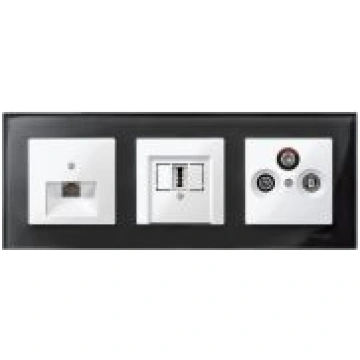 Nosegplāksne TAE/USB ligzdai, balta Merten SystM M