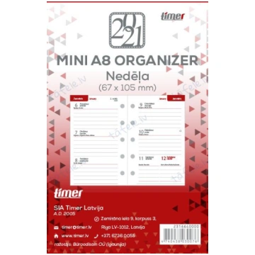 Mini A8 satura bloks NEDĒĻA OÜ BürooDisain