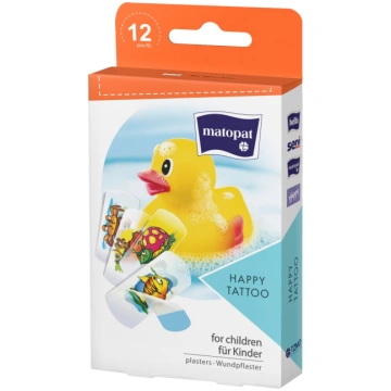 Plāksteris Matopat Happy Tattoo, 5.7 cm x 2.5 cm, 