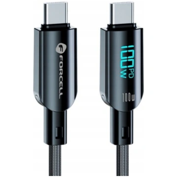 Usb-c uz Usb-c kabelis Forcell F-energy 100w 1,2m