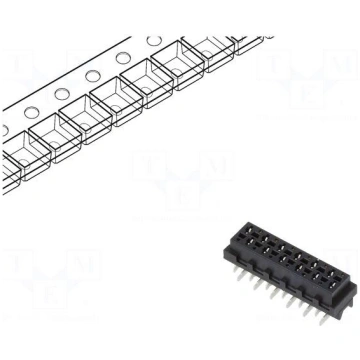 Micro-MaTch | socket | female | PIN: 12 | SMT | on
