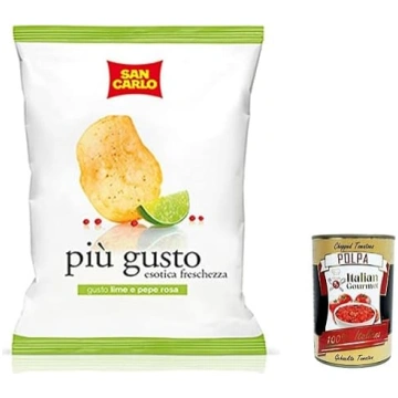 San Carlo „Più Gusto“ čipsi ar laima un rozā pipar