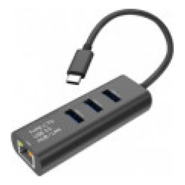 HUB USB Secomp STANDARTA Type-C uz Gigabit Etherne