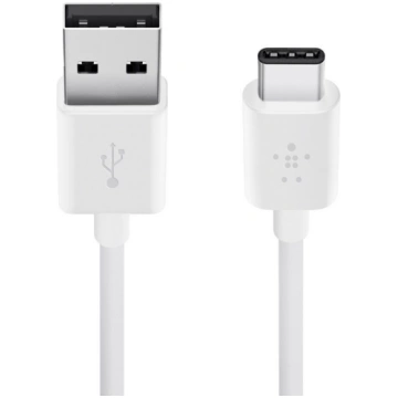 Vads Belkin, USB Type C/USB, balta krās