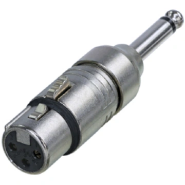 NEUTRIK NA2FP 3-pole XLR-F to 2-pole 6.35mm jack p