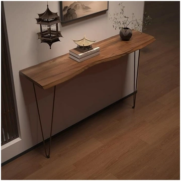Wall-Mounted Console Table, Narrow Side Table for 