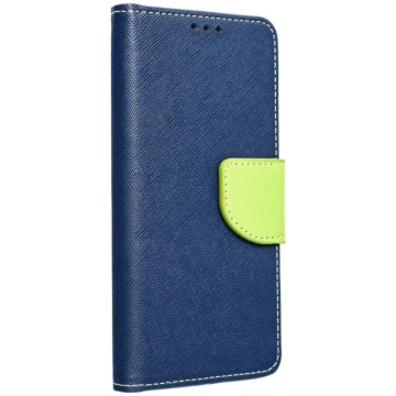 FANCY Book case for IPHONE 16 Pro Max navy / lime 