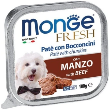 Monge Fresh pastēte ar gaļas gabaliņiem, pieauguši