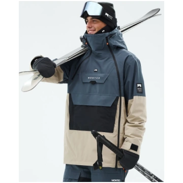 Montec Doom Ski Jacket Men Metal Blue/Black/Sand -