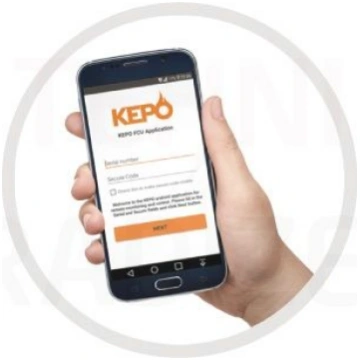 KEPO granulu katla KEPO attālinātās kontroles modu