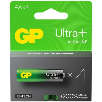 Alkaline batteries LR6/ AA GP ULTRA+ 4PCS. GP Batt