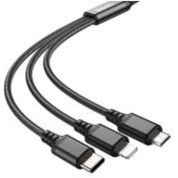 HOCO Cable 3in1 USB A to Lightning / Micro USB / U