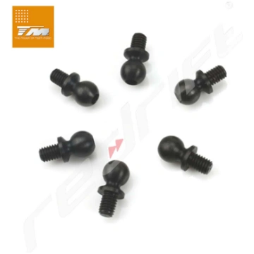 Team Magic: E4 - 5x4mm Ball Stud - Black (6 pcs)