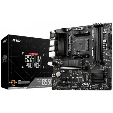MSI B550M PRO-VDH AMD B550 Socket AM4 micro ATX 7C