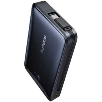 Magnētiskā powerbank 10000mAh ar iebūvētu USB-C Qi