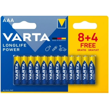 Sārma baterijas Varta AAA Longlife Power (12 gab.)