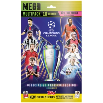 TOPPS Champions League 2025 uzlīmes Mega Multipack