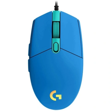 Vadu spēļu pele Logitech G102 Lightsync, zila krās