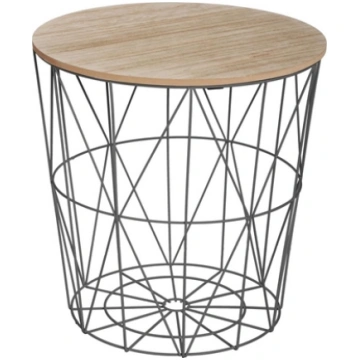Atmosphera Czarny stolik kawowy Kumi 40 cm 157056E