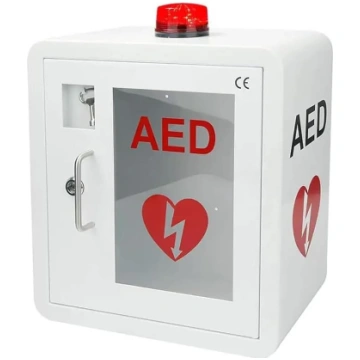 AED defibrilatora glabāšanas skapis, pie sienas mo