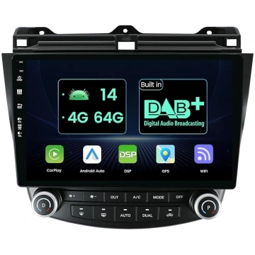 [4GB + 64GB] Android 14 auto radio Honda Accord/Eu