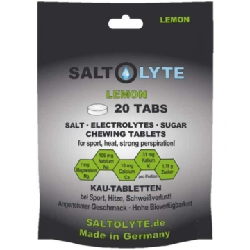 Saltolyte košļājamas elektrolītu tabletes 20 gab. 