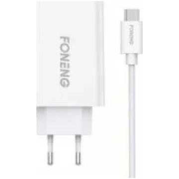 Foneng EU43 10.5W + cable Type-C White lādētājs EU