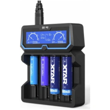 XTAR ® X4 ātrais LCD lādētājs Li-ion/Ni-MH (18650,