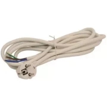 Vads ar kontaktdakšu 3x1.5mm2 3m balts