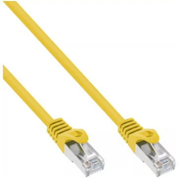 InLine Patch Cable SF/UTP Cat.5e dzeltenais 0.3m