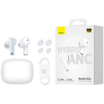 Austiņas TWS Baseus Bowie M2s (baltas) | Earphones