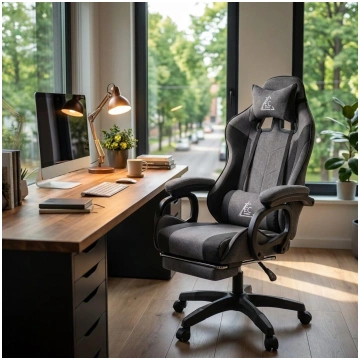 Ergonomisks datora un biroja krēsls ar regulējamu 