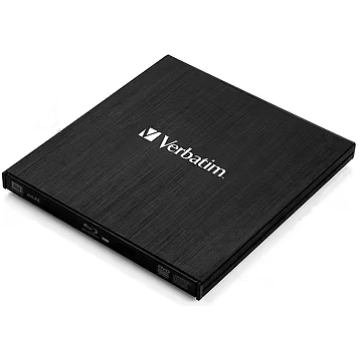 Verbatim 43890, USB3.0, Blu-ray R/W, Slim, Black (