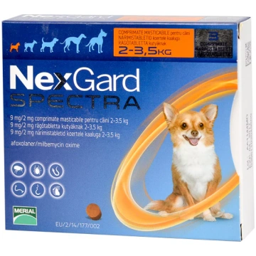 NexGard Spectra Chewable 3 Tablets for Dogs preven