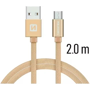 Swissten Textile Quick Charge Universal Micro USB 