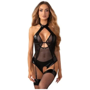 Bodijs Obsessive Dominna Crotchless Teddy S-XL