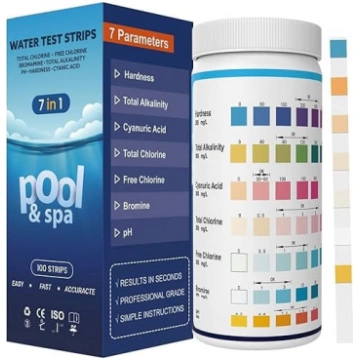 7-in-1 baseina testa strēmeles Spa precīzas virpuļ