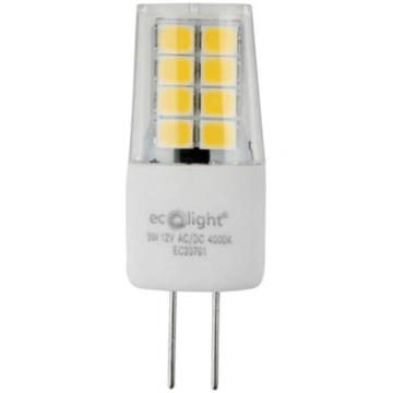 Led spuldze G4 3W 12V 3000K 300lm Metroled