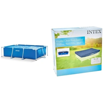 Intex taisnstūra rāmja baseins — virszemes baseins