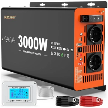 3000W/6000W invertors 12V 230V tīra sinusoidālā vi