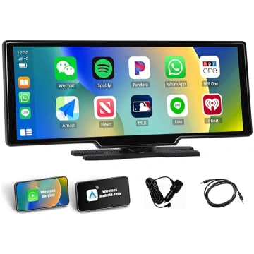 Portatīvais auto radio ar Apple CarPlay un Android