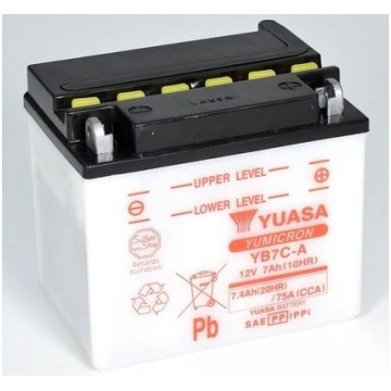 Startera akumulatoru baterija YUASA YB7C-A