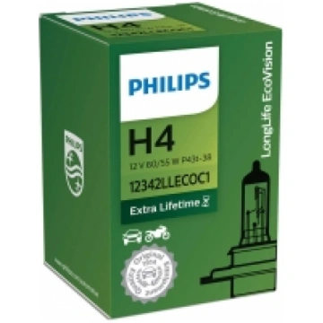 PHILIPS autospuldze H4 12V 60/55W Long Life Eco Vi