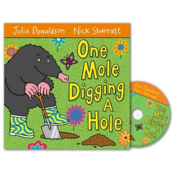 One Mole Digging A Hole Book and CD Pack