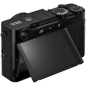 Fujifilm X-E5 mobilās kameras skats, musta