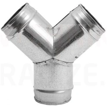 EUROPLAST ventilacijas Y - bikses trejgabals - 45°