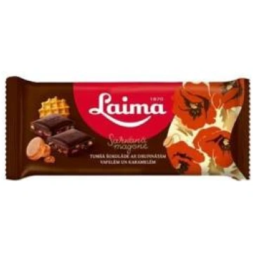 Tumšā šokolāde Sarkanā Magone LAIMA karameļu 90g