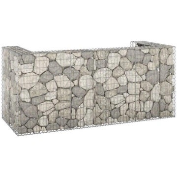vidaXL gabions atkritumu tvertnēm, cinkots tērauds